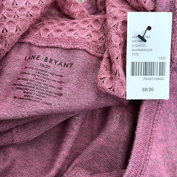 LANE BRYANT Grateful Heart Graphic Hacci Sweatshirt Size 18/20 - Picture 7 of 8